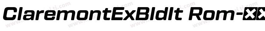 ClaremontExBldIt Rom字体转换